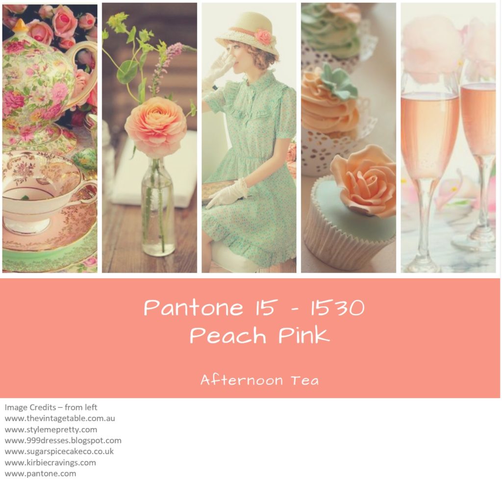 Picture Montage for Pantone Colour Peach Pink
