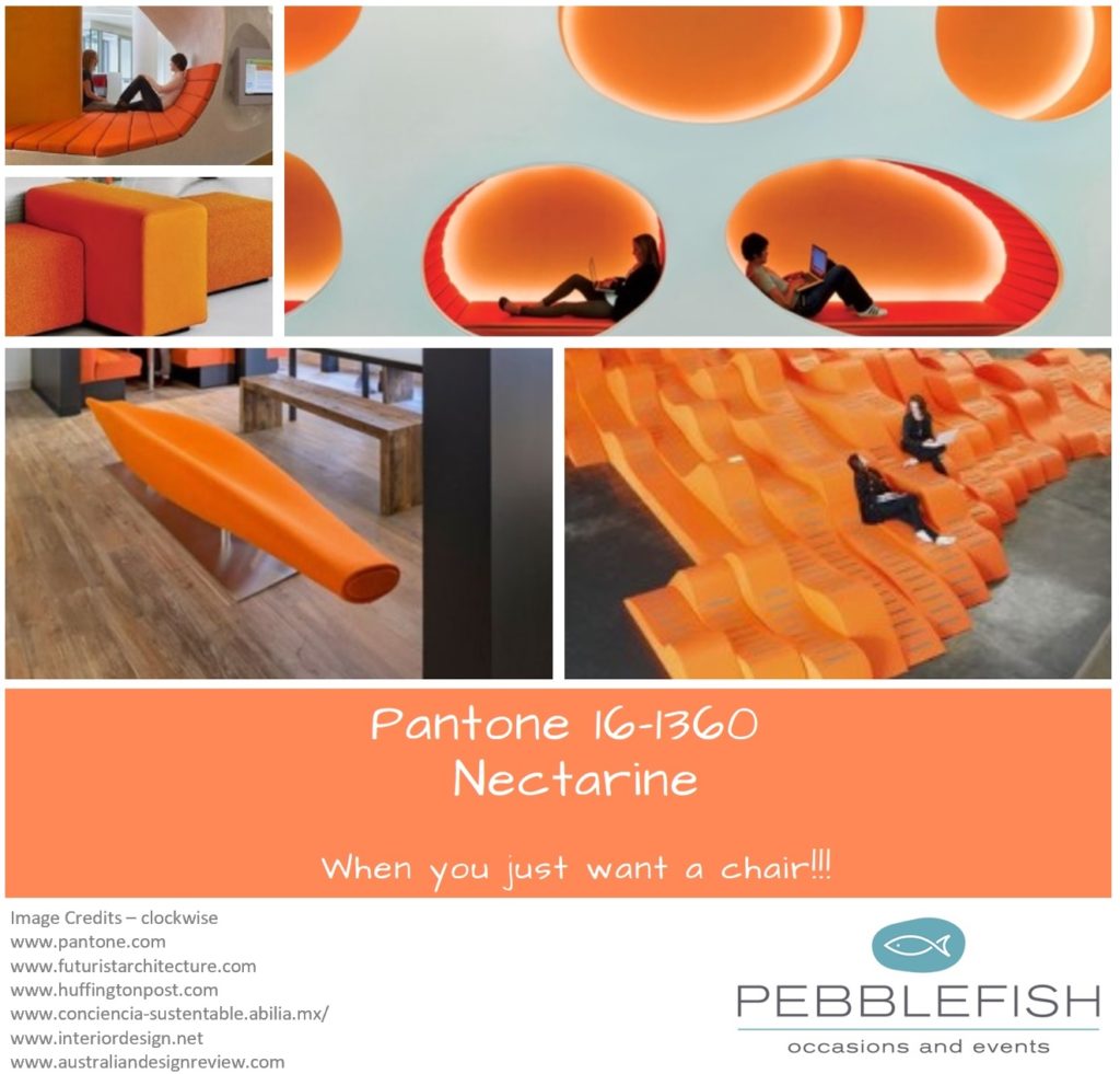 Picture Montage for pantone colour Nectarine